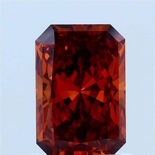 1ct Radiant FANCY DEEP ORANGE VS1 Lab Created Diamond