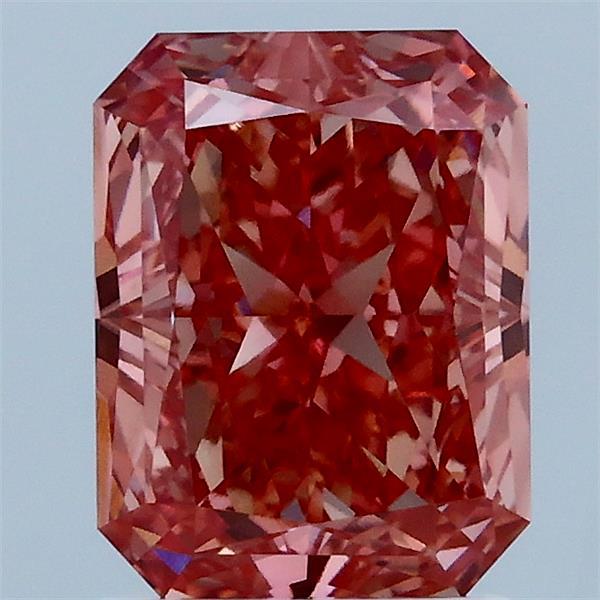 2.05ct Radiant FANCY VIVID PINK VVS2 Lab Created Diamond