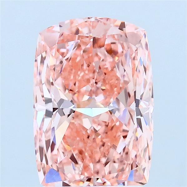 2ct Cushion FANCY VIVID PINK VS1 Lab Created Diamond