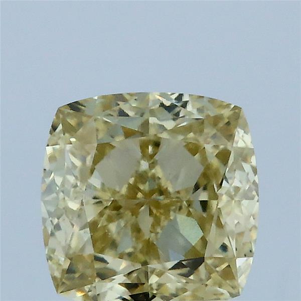 2.07ct Cushion FANCY YELLOW VS1 Lab Created Diamond