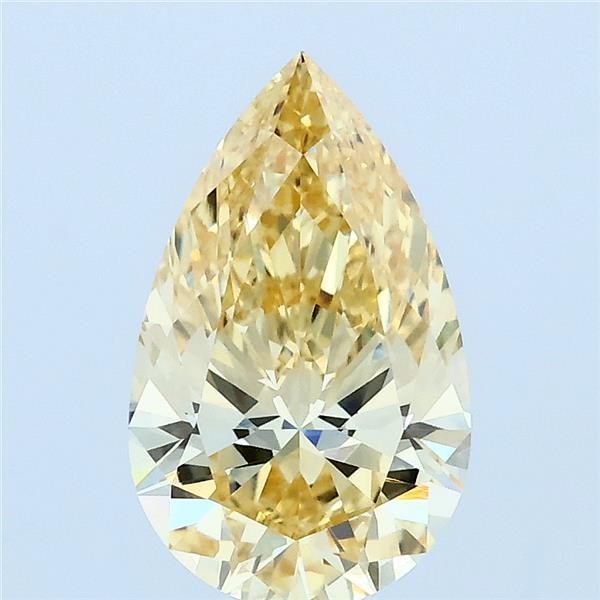1.72ct Pear FANCY YELLOW VVS2 Lab Created Diamond