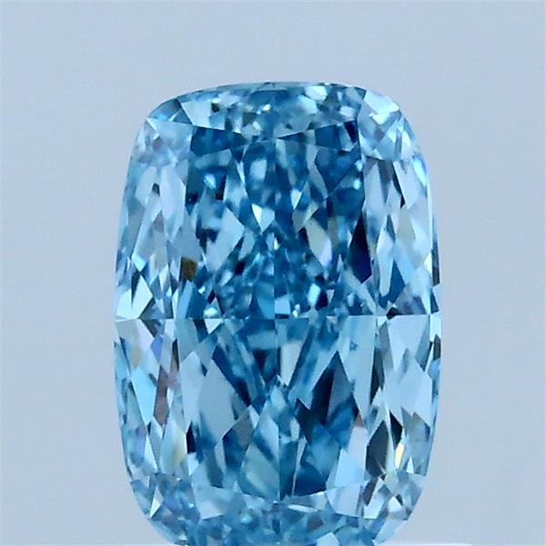 1.03ct Cushion FANCY VIVID BLUE VS2 Lab Created Diamond