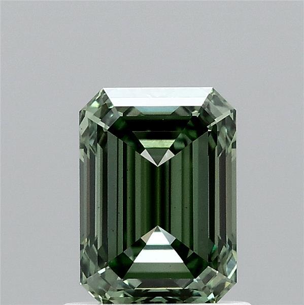 1.13ct Emerald FANCY VIVID GREEN VS1 Lab Created Diamond