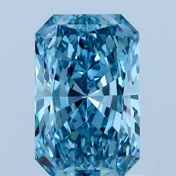 1.15ct Radiant FANCY VIVID BLUE VVS2 Lab Created Diamond