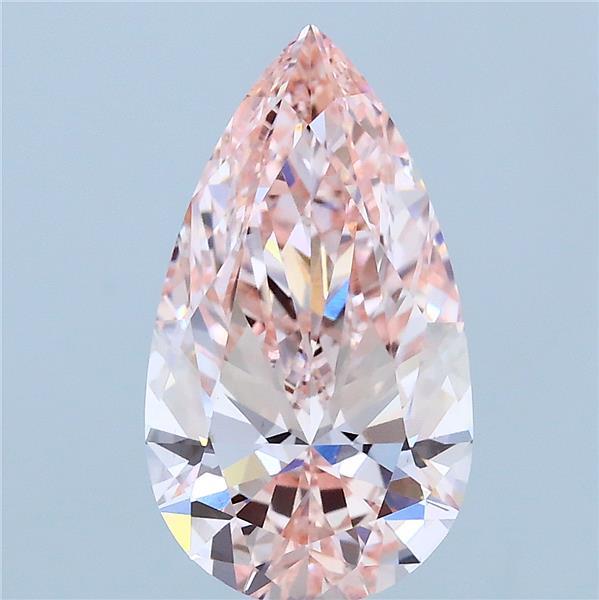 2.75ct Pear FANCY INTENSE PINK VS1 Lab Created Diamond