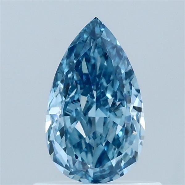 0.75ct Pear FANCY VIVID BLUE VVS2 Lab Created Diamond
