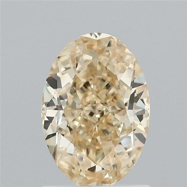 1.5ct Oval FANCY INTENSE YELLOW VVS2 Lab Created Diamond