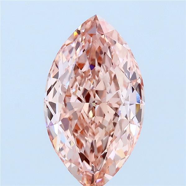 2.03ct Marquise FANCY VIVID PINK VVS2 Lab Created Diamond