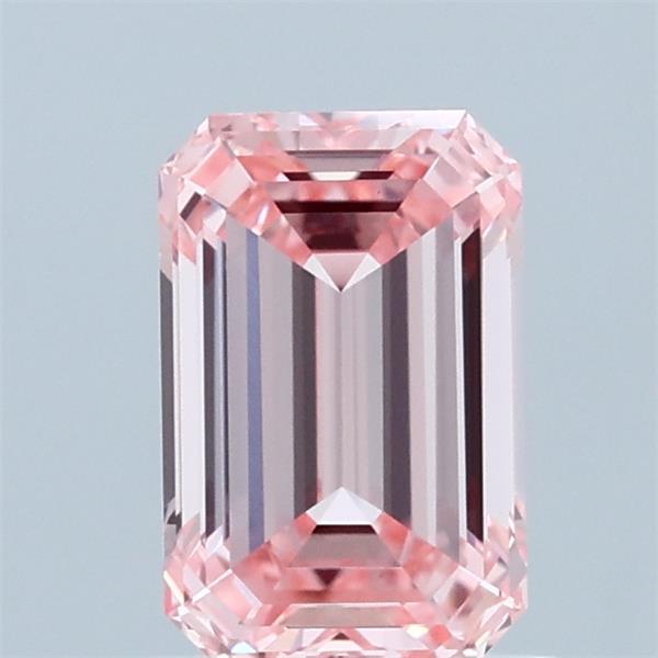 1.01ct Emerald FANCY VIVID PINK VVS2 Lab Created Diamond