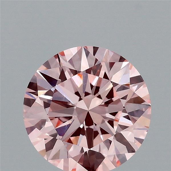1.5ct Round FANCY INTENSE PINK VVS2 Lab Created Diamond