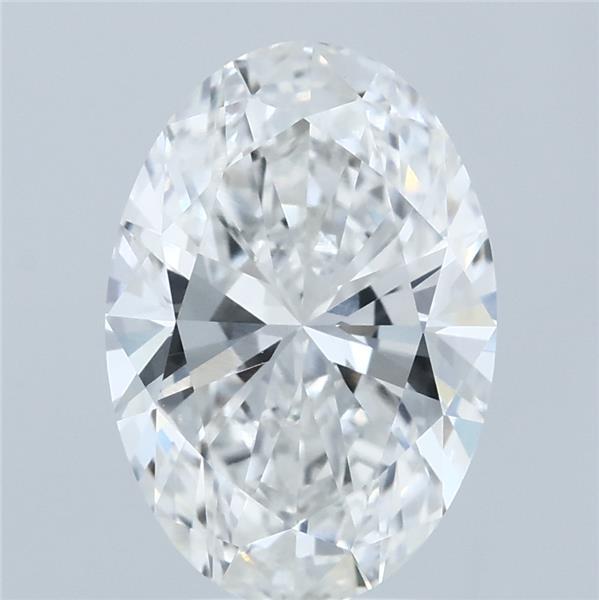 3ct Oval E VVS1 Lab Created Diamond