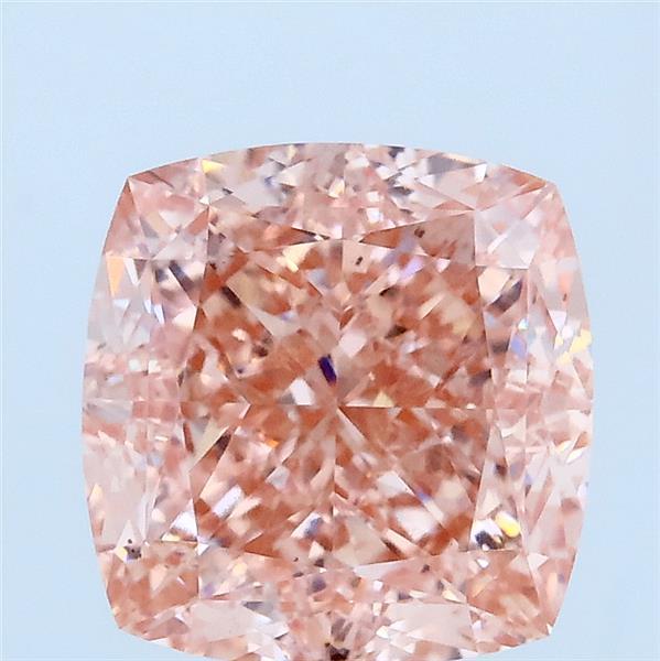 3.25ct Cushion FANCY VIVID PINK VS1 Lab Created Diamond