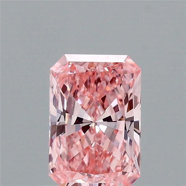 0.96ct Radiant FANCY VIVID PINK VS1 Lab Created Diamond
