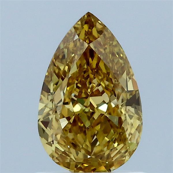 1.13ct Pear FANCY INTENSE YELLOW VS1 Lab Created Diamond