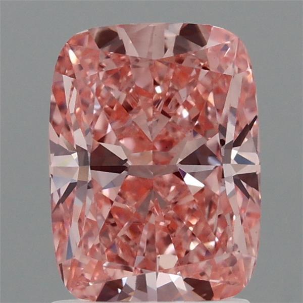 1.91ct Cushion FANCY VIVID PINK VS1 Lab Created Diamond