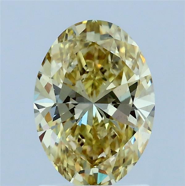 1.51ct Oval FANCY INTENSE YELLOW VS2 Lab Created Diamond