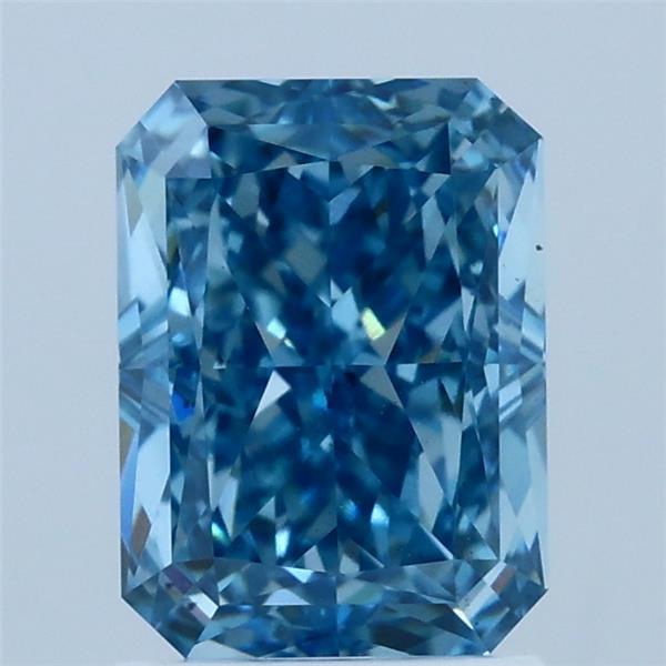 2.03ct Radiant FANCY VIVID BLUE VS1 Lab Created Diamond