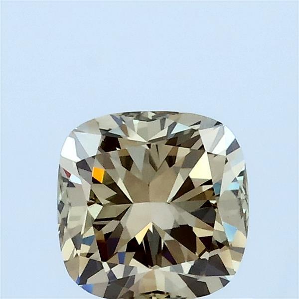 0.8ct Cushion FANCY BROWNISH YELLOW VVS2 Lab Created Diamond
