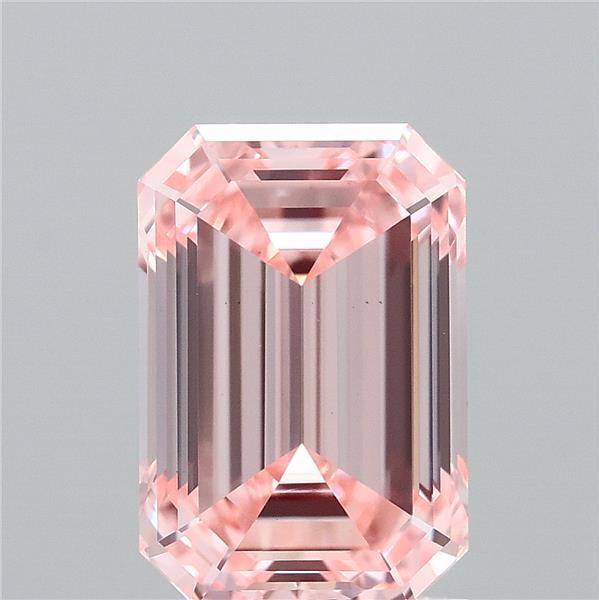 2.03ct Emerald FANCY INTENSE PINK VS1 Lab Created Diamond