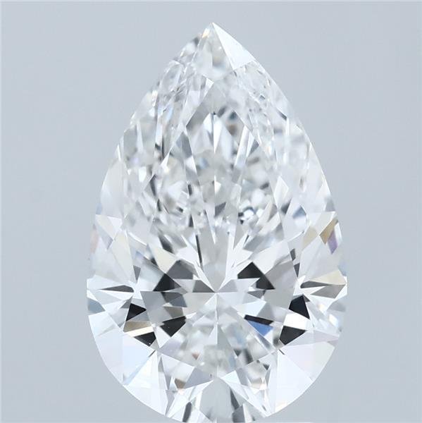 2.9ct Pear E VVS2 Lab Created Diamond