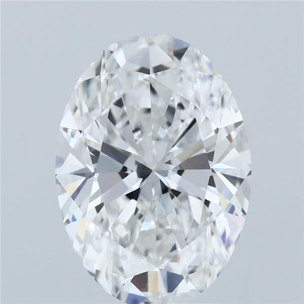 3.01ct Oval E VVS2 Lab Created Diamond