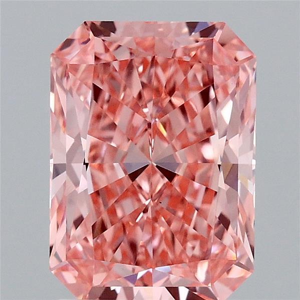 2.12ct Radiant FANCY VIVID PINK VS1 Lab Created Diamond
