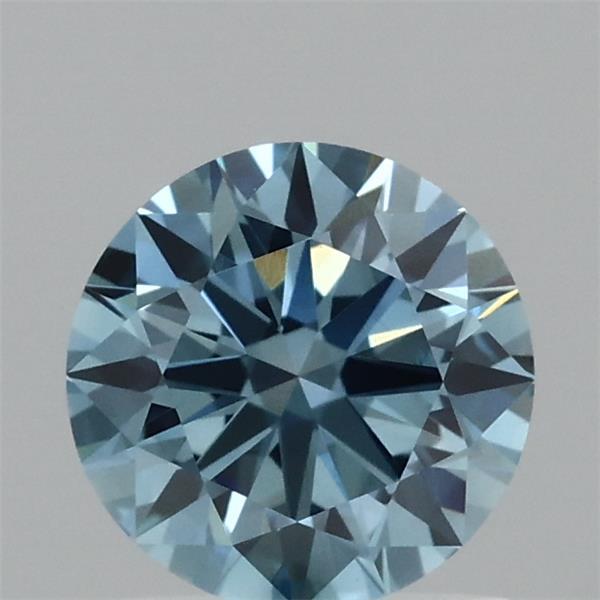 1.08ct Round FANCY VIVID BLUE VVS2 Lab Created Diamond