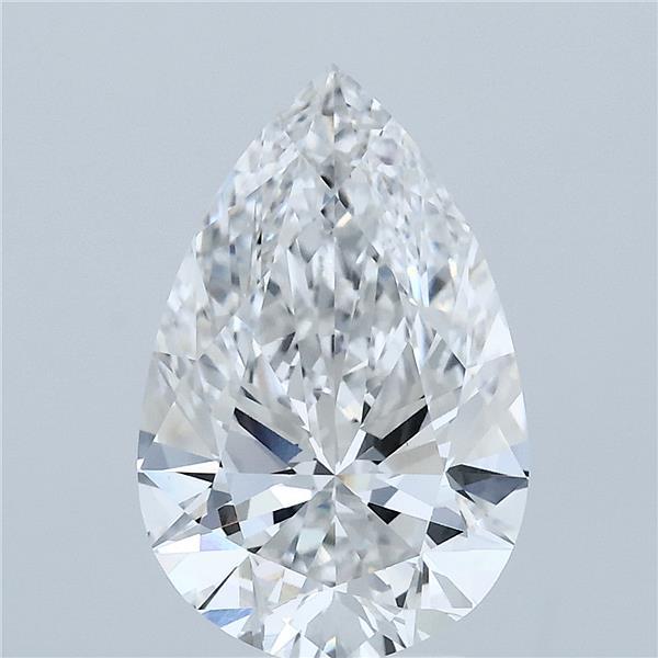 3.06ct Pear E VVS2 Lab Created Diamond