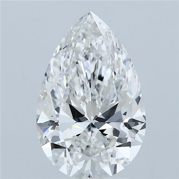 2.72ct Pear F VVS2 Lab Created Diamond