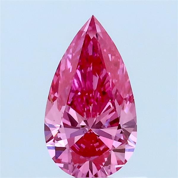 0.57ct Pear FANCY VIVID PINK VS1 Lab Created Diamond