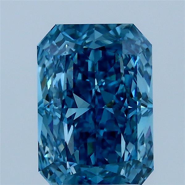 2.05ct Radiant FANCY VIVID BLUE VS1 Lab Created Diamond