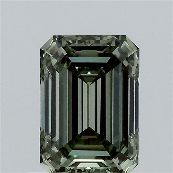 1ct Emerald FANCY VIVID GREEN VVS2 Lab Created Diamond