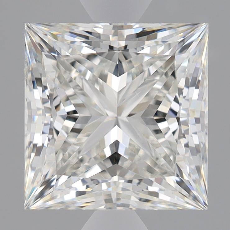 3.09ct Princess G VVS2 Lab Created Diamond