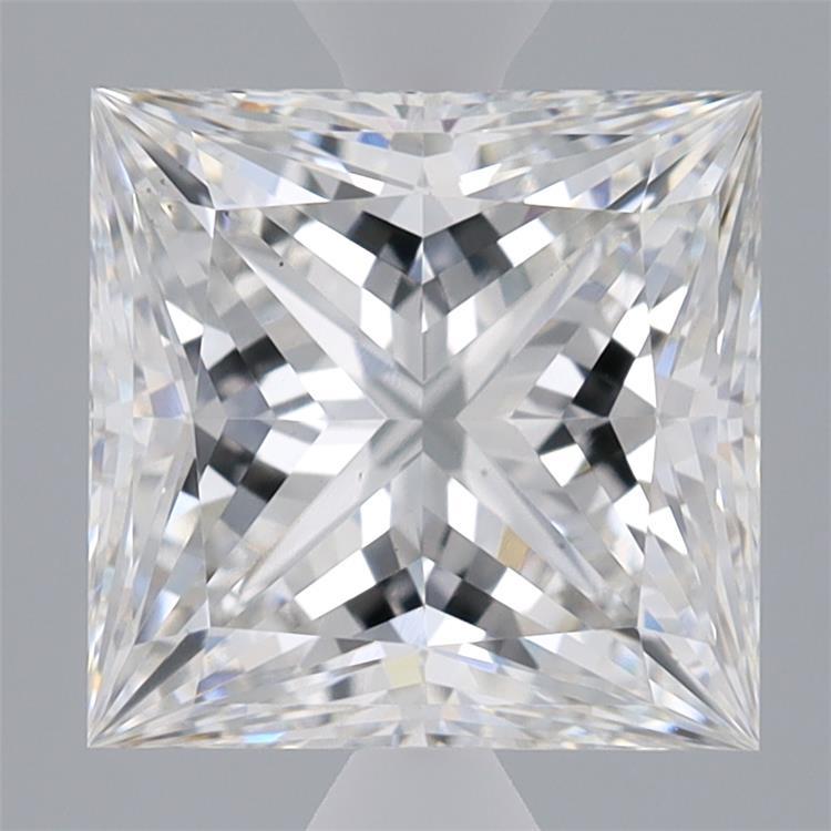 3.74ct Princess F VS1 Lab Created Diamond