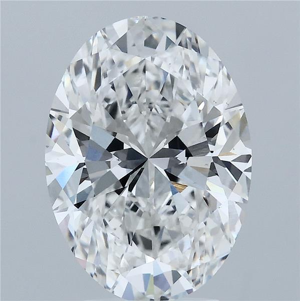 4ct Oval E VS1 Lab Created Diamond