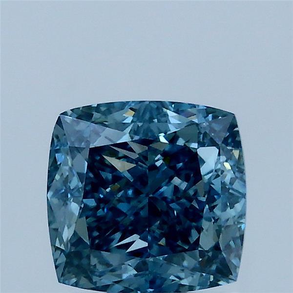 1.57ct Cushion FANCY VIVID BLUE VVS2 Lab Created Diamond