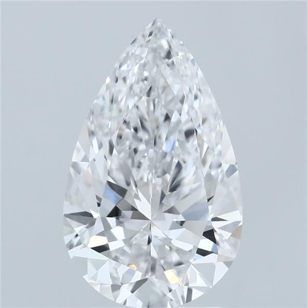 3.02ct Pear E VVS2 Lab Created Diamond