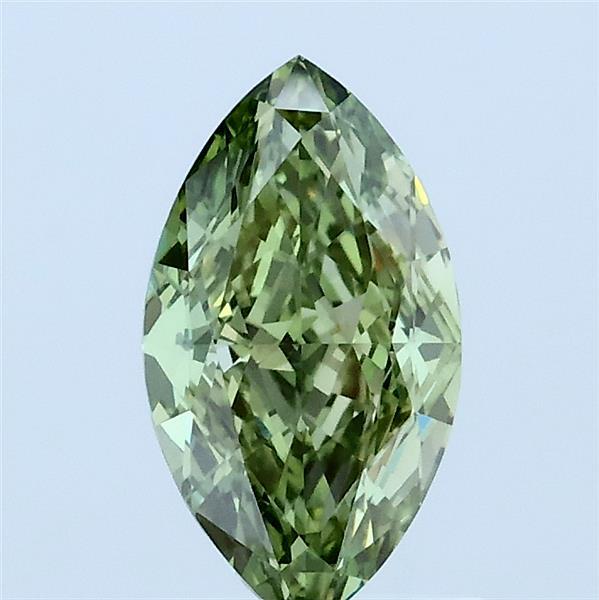 1.05ct Marquise FANCY VIVID GREEN VVS2 Lab Created Diamond