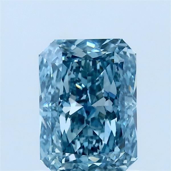 1.04ct Radiant FANCY VIVID BLUE VVS2 Lab Created Diamond