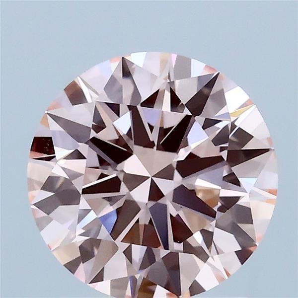 1.52ct Round FANCY INTENSE PINK VVS2 Lab Created Diamond
