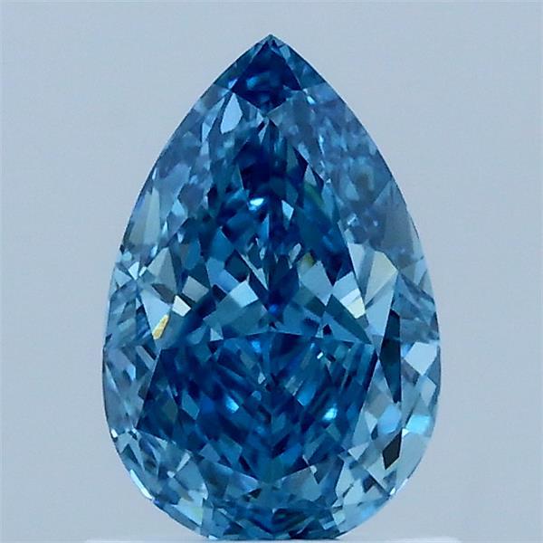 1.03ct Pear FANCY VIVID BLUE VS1 Lab Created Diamond