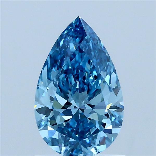 1.03ct Pear FANCY VIVID BLUE VS1 Lab Created Diamond