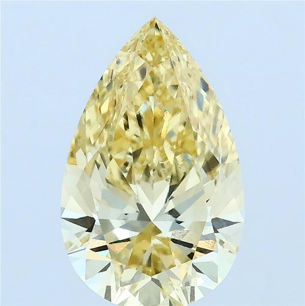 2.12ct Pear FANCY INTENSE YELLOW VS1 Lab Created Diamond