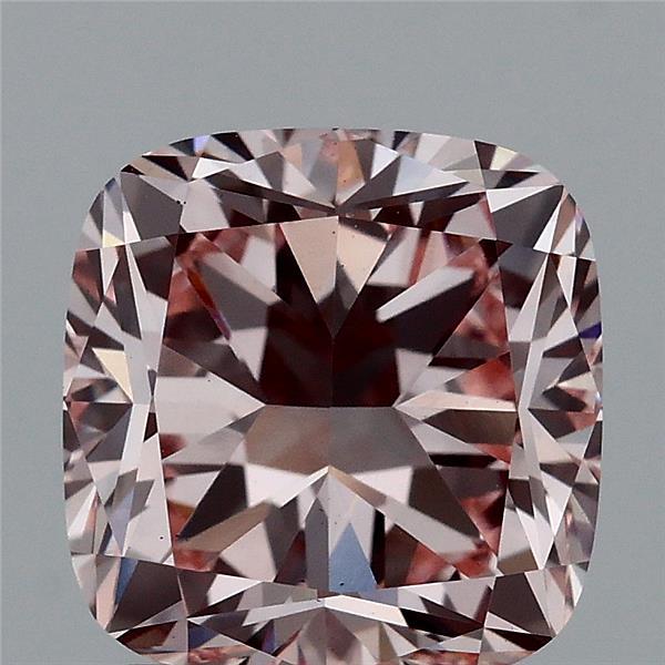 2.15ct Cushion FANCY INTENSE PINK VS1 Lab Created Diamond
