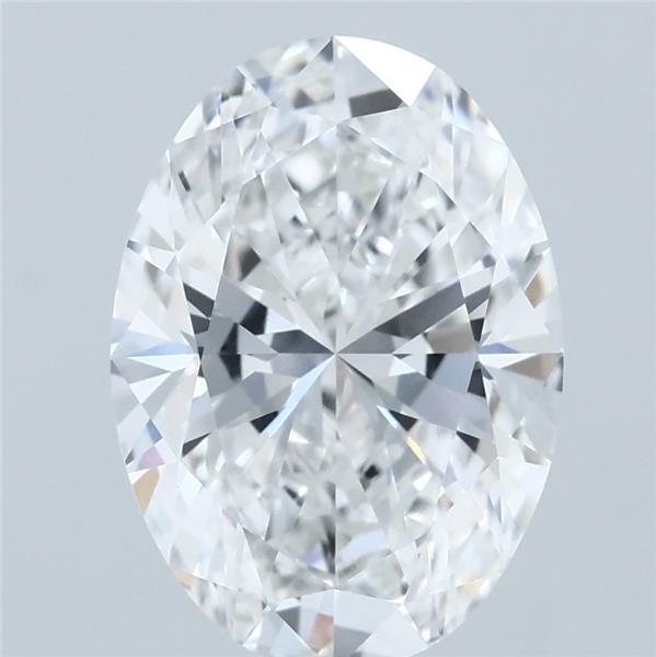 3.03ct Oval E VVS2 Lab Created Diamond
