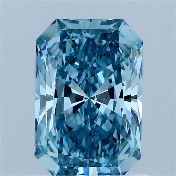 1.11ct Radiant FANCY VIVID BLUE VS2 Lab Created Diamond