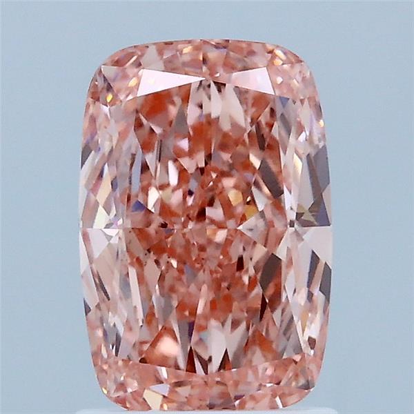 1.62ct Cushion FANCY VIVID PINK VS2 Lab Created Diamond