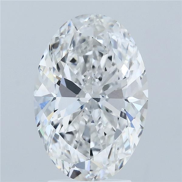 3.24ct Oval F VVS2 Lab Created Diamond