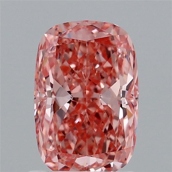 1.59ct Cushion FANCY VIVID PINK VVS2 Lab Created Diamond