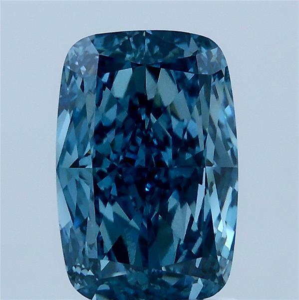 1.8ct Cushion FANCY VIVID BLUE VVS2 Lab Created Diamond